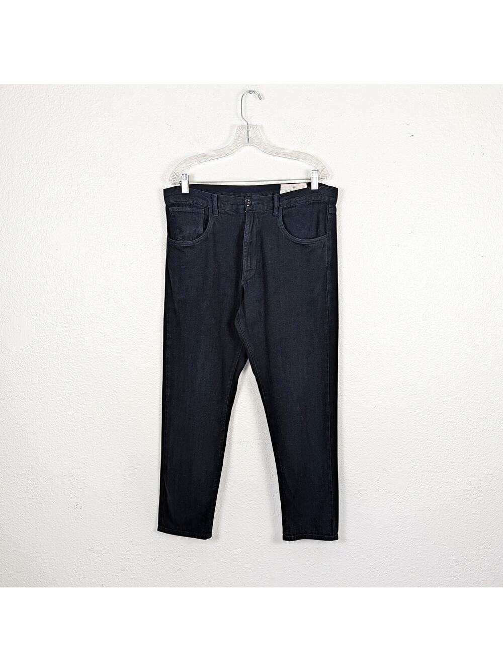 Prospective Flow Men's Black Herringbone Pants size 32 Made in USA